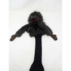 Gorilla Monkey Golf Club Head Cover Brown Fur Plush